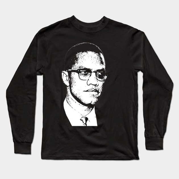 Malcolm X Long Sleeve T-Shirt by UrbanLifeApparel